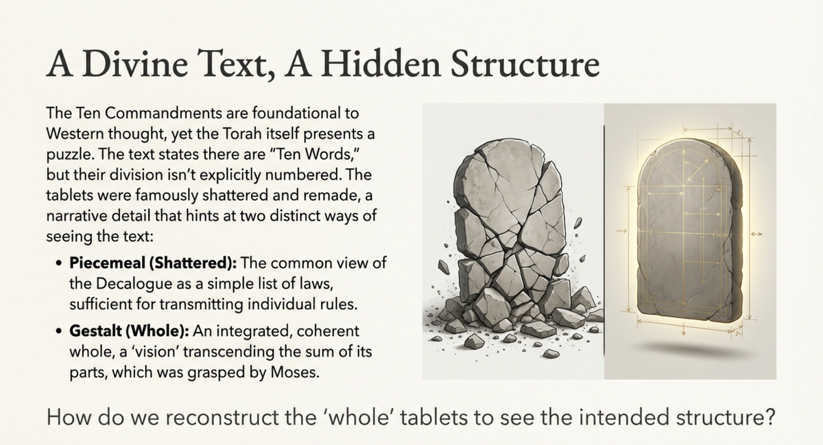 Slide 2: A Divine Text, A Hidden Structure